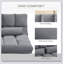 Fauteuil convertible polyvalent avec composants réglables pour un confort ultime et une efficacité d'espace