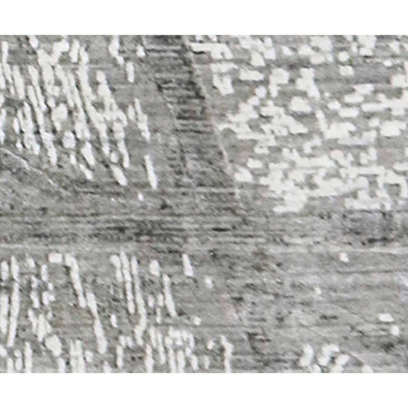 Abstract Area Rug in Ivory, Rectangle 6' x 9'