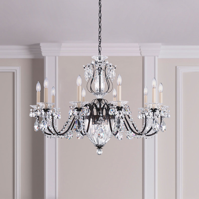 Bagatelle 13 - Light Glass Chandelier, Heirloom Gold, Spectra 