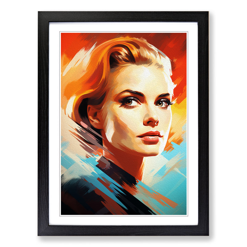 Grace Kelly Futurism - Framed Print