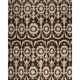 Jazz Hand Knotted Wool Area Rug in Chocolate