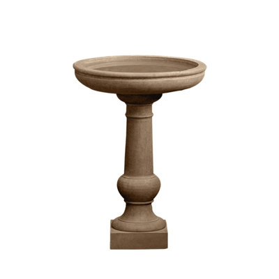 Connerton Concrete Pedestal Birdbath