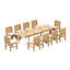 8 Seats 9 Pcs Grade-A Teak Wood Dining Set: 118" Double Extension Oval Table And 8 Devon Arm Chairs #11DV2608-949375935-949375929