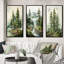 Arbre vert pin vert Eternal Guardians III - ensemble d'art mural pin 3-1319829265-1319829266