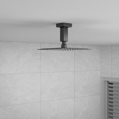 4 Inch Square Shaped Stainless Steel Ceiling Mounted Shower Extension Arm Pipe For Rainfall Shower Head