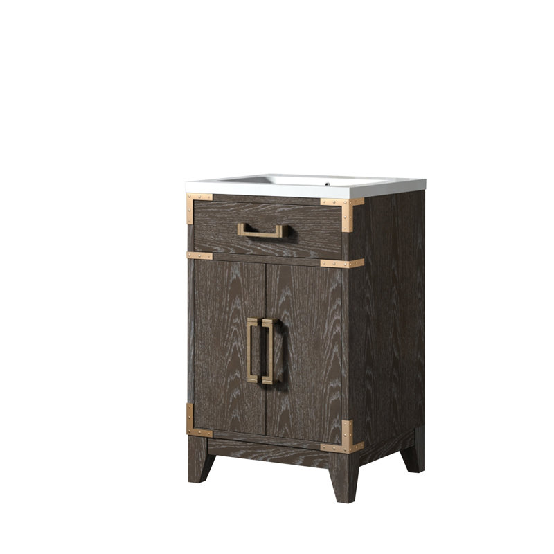 Meuble-lavabo simple avec plateau en acrylique