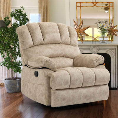 Chemika 40" Wide Oversize Upholstery Manual Recliner by Red Barrel Studio