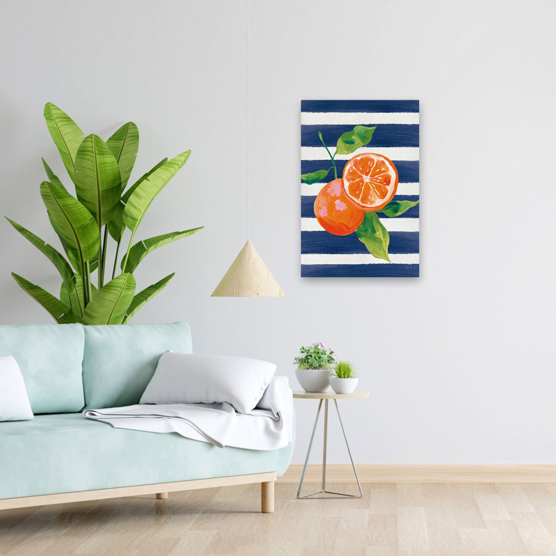 Bella Citrus Ii Art, art abstrait contemporain, H 24 po x l 16 po