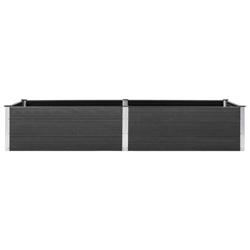 Amadeu Metal Raised Flower Bed, 54cm H x 200cm W x 100cm D