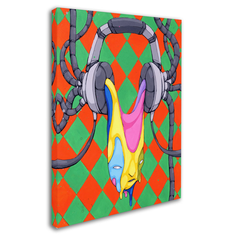 « casque generation », reproduction sur toile tendue, H 19 po x l 14 po x P 2 po
