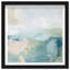 Turquoise Echoes I Shadowbox Abstract Print by Oliver Gal, Black Frame, 12 x 12-447000151-447000145