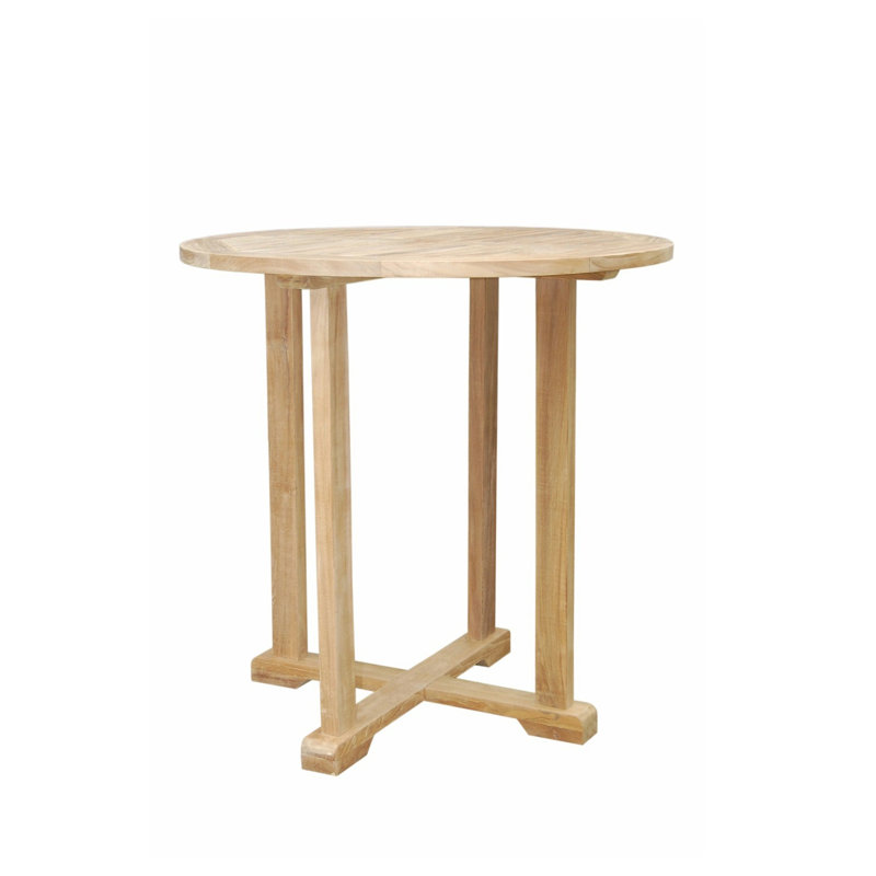 Bahama Outdoor Round Teak Bar Table