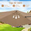 9 FT Cantilever Patio Umbrella Offset Hanging Umbrella with Vented Top for Poolside Brown