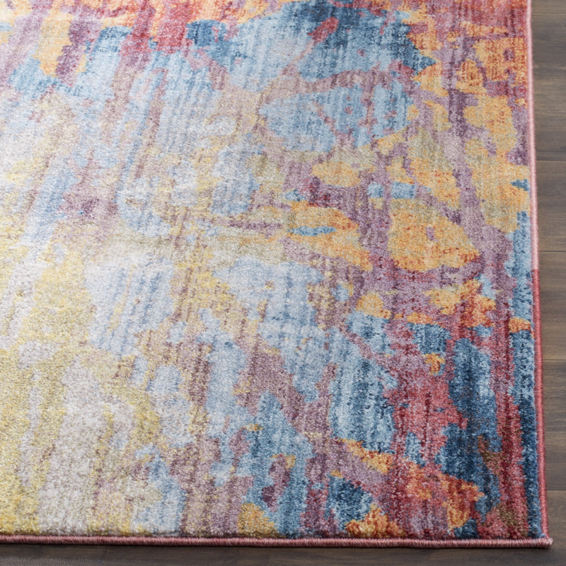 Johnston Abstract Hand Woven Area Rug, Rectangle 183 x 274 cm