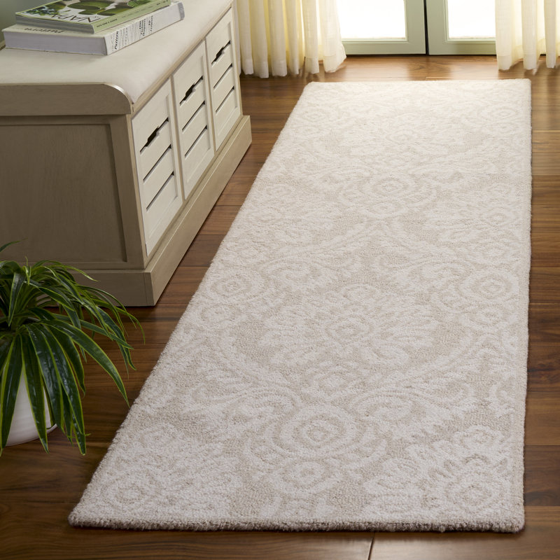 Metro 80% laine touffetée à la main à 80%; Tapis damassé 20% coton, Tapis de couloir 2 pi 3 po x 8 pi