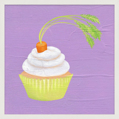 Carrot Cupcake Print by Katy Montica