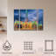 Ensemble de 3 panneaux d'art mural - "Jones Rt 66 Shamrock Texas Conoco Lightning", art mural sur toile pour décoration de salon, de chambre à coucher ou de bureau 