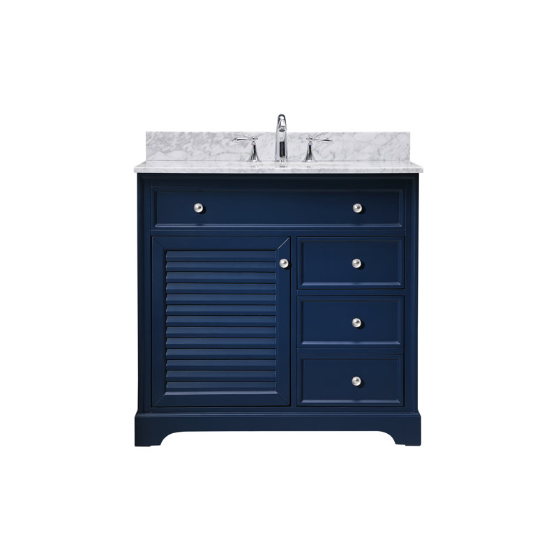Closter Holiday 36" Single Bathroom Vanity Set, Blue