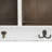 Wooden 1 Shelf White Wall Shelf with Hooks