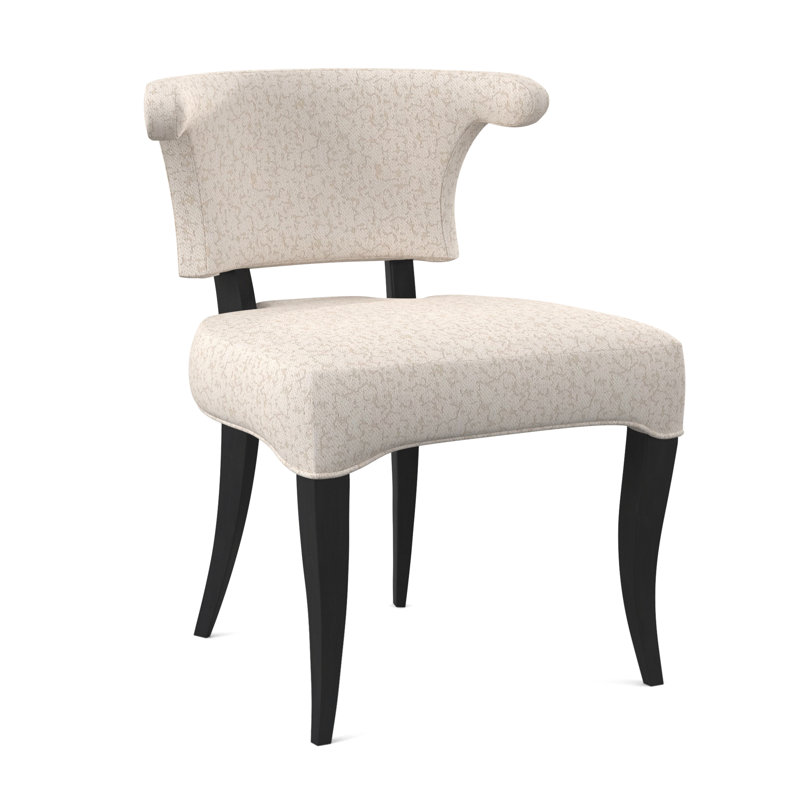 Fauteuil à oreilles rembourré Athena, Espresso, Cyan maya