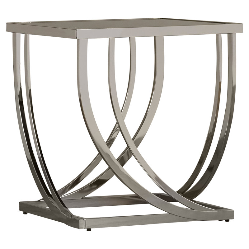 Anjaliyah Glass Top End Table
