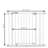 Hauck Open N Stop Pressure Mounted Fit Baby Safety Gate Extension, White-86879107
