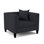 Fauteuil en polyester touffeté l 43 po Banelly