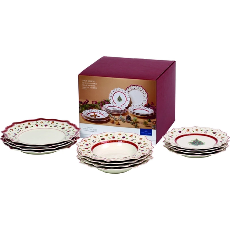 Villeroy & Boch Christmas Porcelain 12-Piece Dinnerware Set