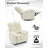 Rocking Recliner Chair, 360° Swivel Rocker Chair, Upholstered Fabric Glider Nursery Chair-382513641