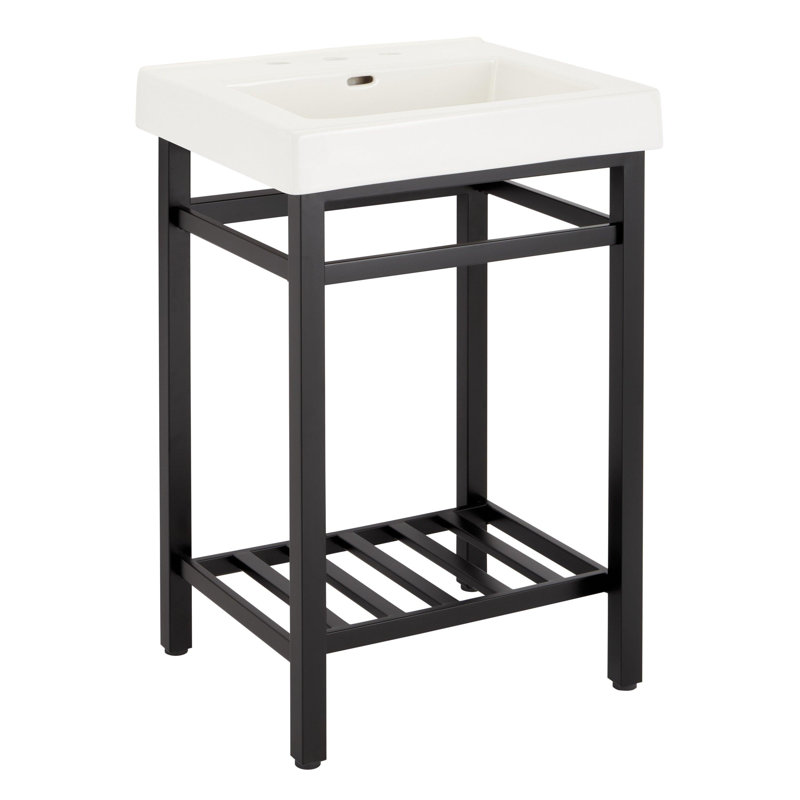 24" Halyard Console Sink With Modern Top