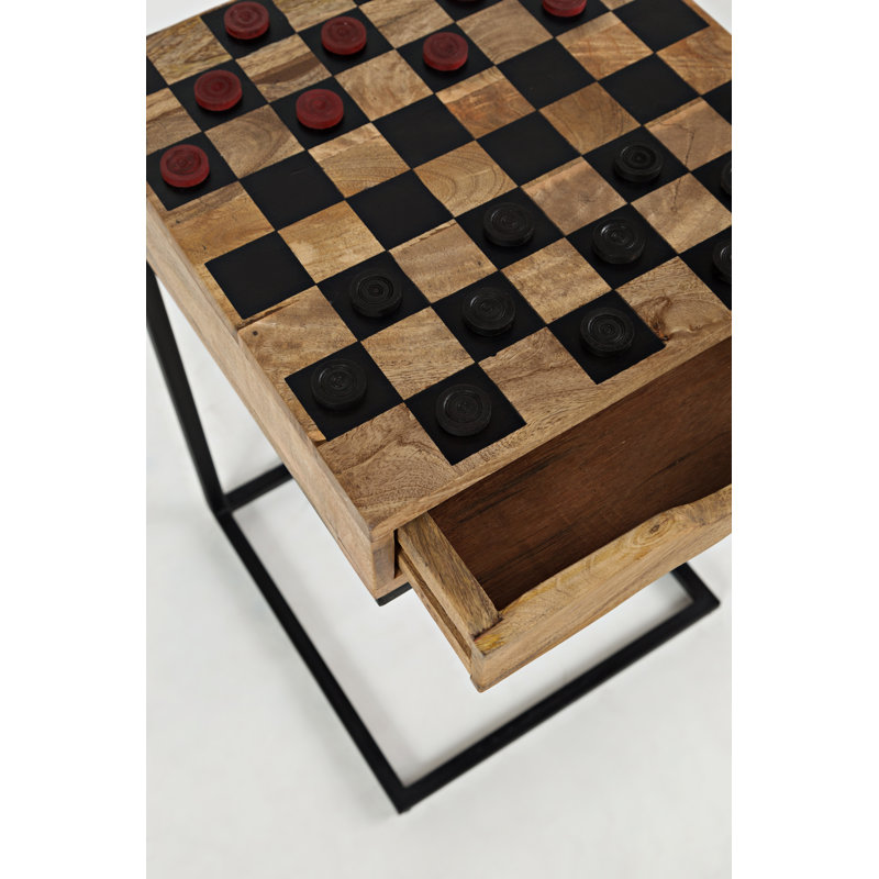 Bulloch Checkerboard End Table with Storage