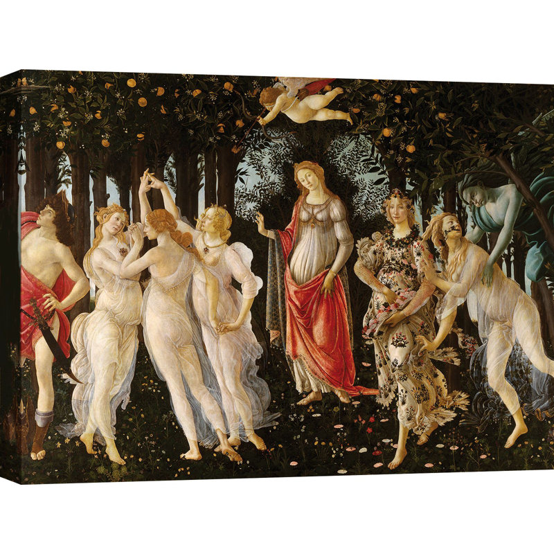 The Spring by Sandro Botticelli - Wrapped Canvas Print, 70cm H x 100cm W x 4cm D