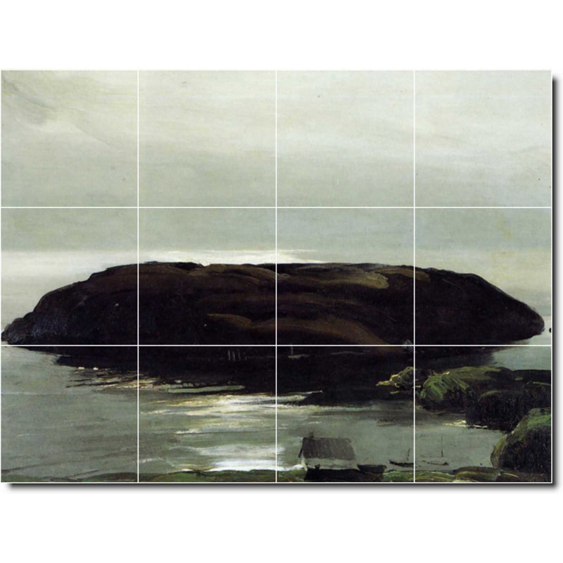 Carreau de peinture murale 32 po x 24 po 8 po x 8 po, Bord de l'eau 343