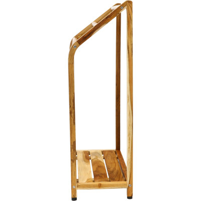 Sula Clear-Shield Versatile Teak Towel Rack