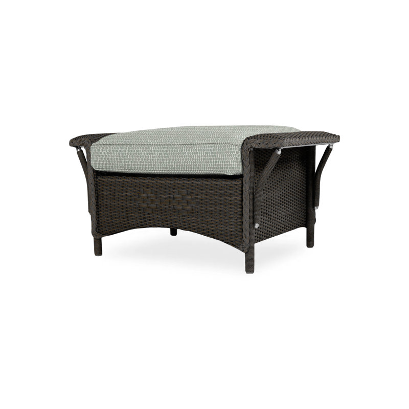 Nantucket Outdoor Ottoman, Beach Natural, Mink
