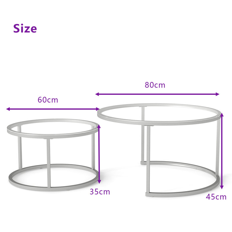 Frame Coffee Table, Sliver
