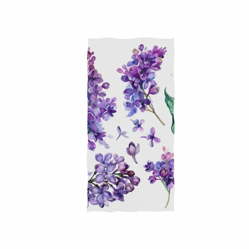 UltraSoft Lilac Blossom Hand Towel - Luxury 30x15 Bathroom Essential