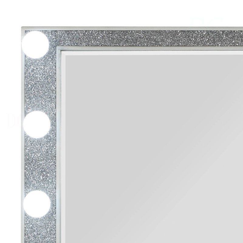 Miroir Sliverfluff avec finition champagne et lumière