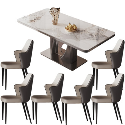 Italian style modern simple home dining table sets