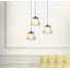 Luminaire suspendu 3 lumières DEL Atkin