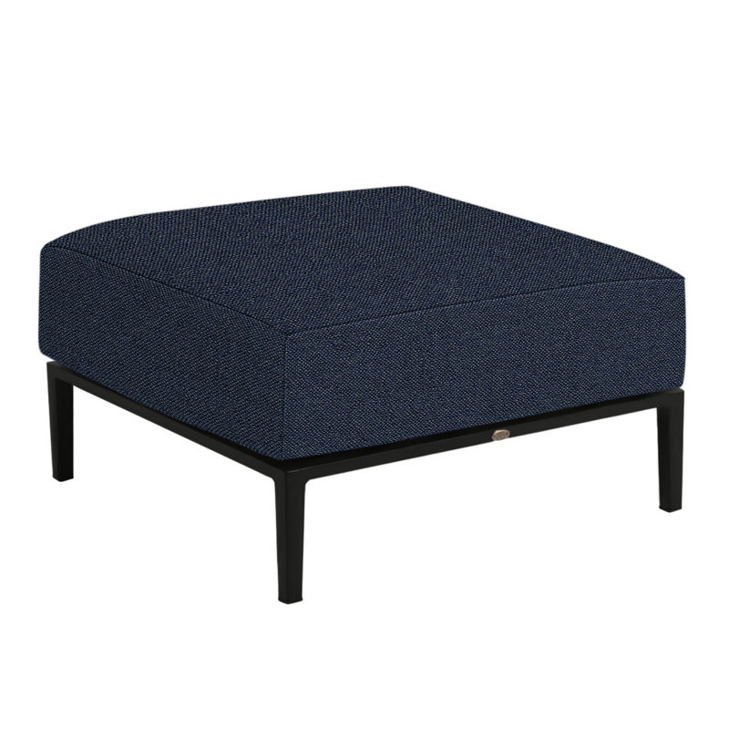 Repose-pieds Havana, Indigo Intermix, Chalk/Natural Cane, Welt/Standard fill