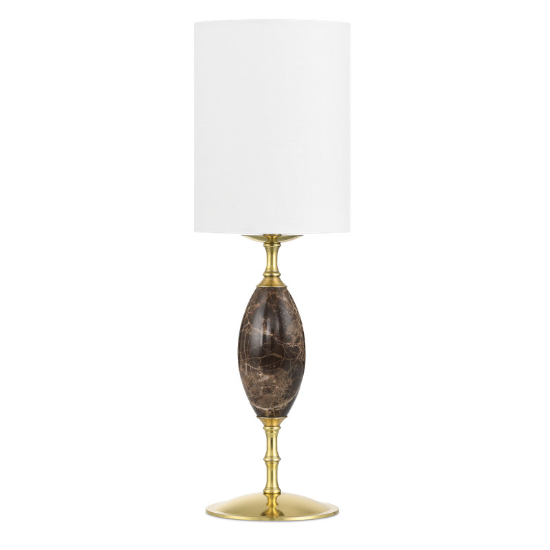 Marche Table Lamp, Brass/Black