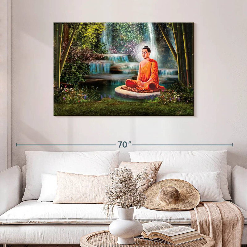 Leisha Hanuman en méditation, H 30 po x l 45 po