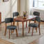 Chaise d'appoint de cuisine rembourrée Mid-Century-1076407097