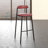 Larue Bar Stool Upholstered In Leather With Powder-Coated Stainless Steel Base Larue Series-1280458745