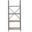 Retro oak and beach gray 5-tier bookshelf