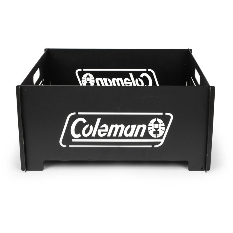 Black Stainless Steel Wood Burning Fire Pit