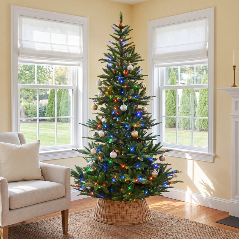 7.5' Pre-Lit Fir Christmas Tree