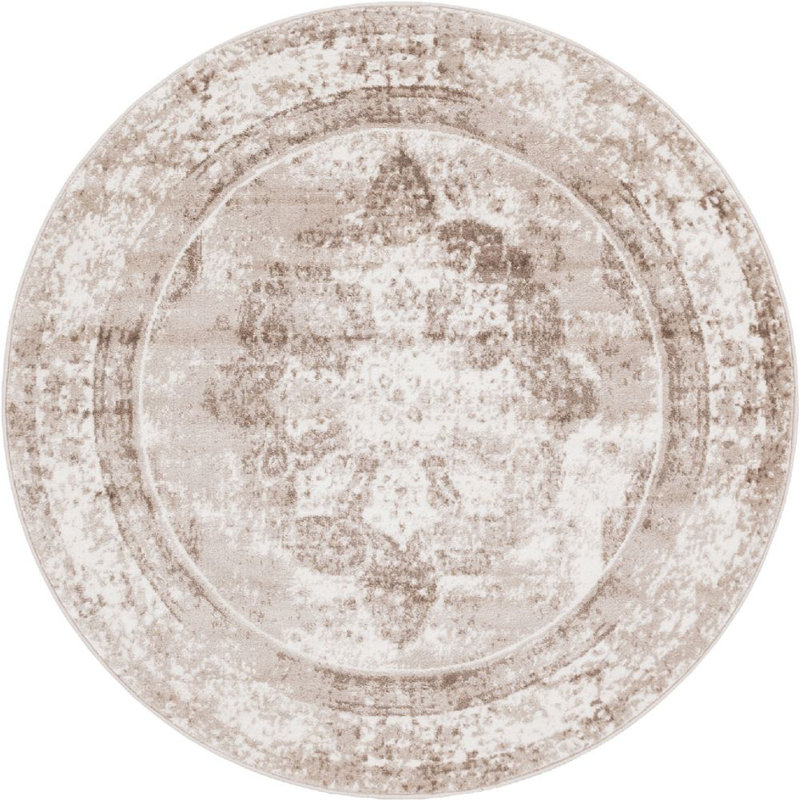 Oneita Ikat Indoor Rug, Round 4'