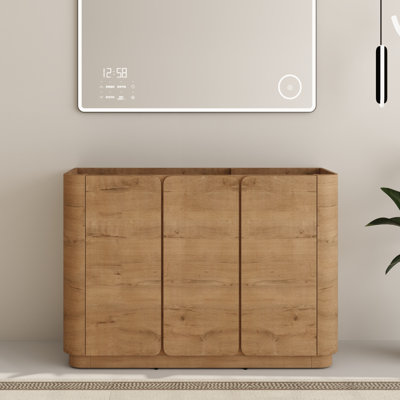 Jaspeth 48'' Single Bathroom Vanity Base Only, Base Cabinet without Top